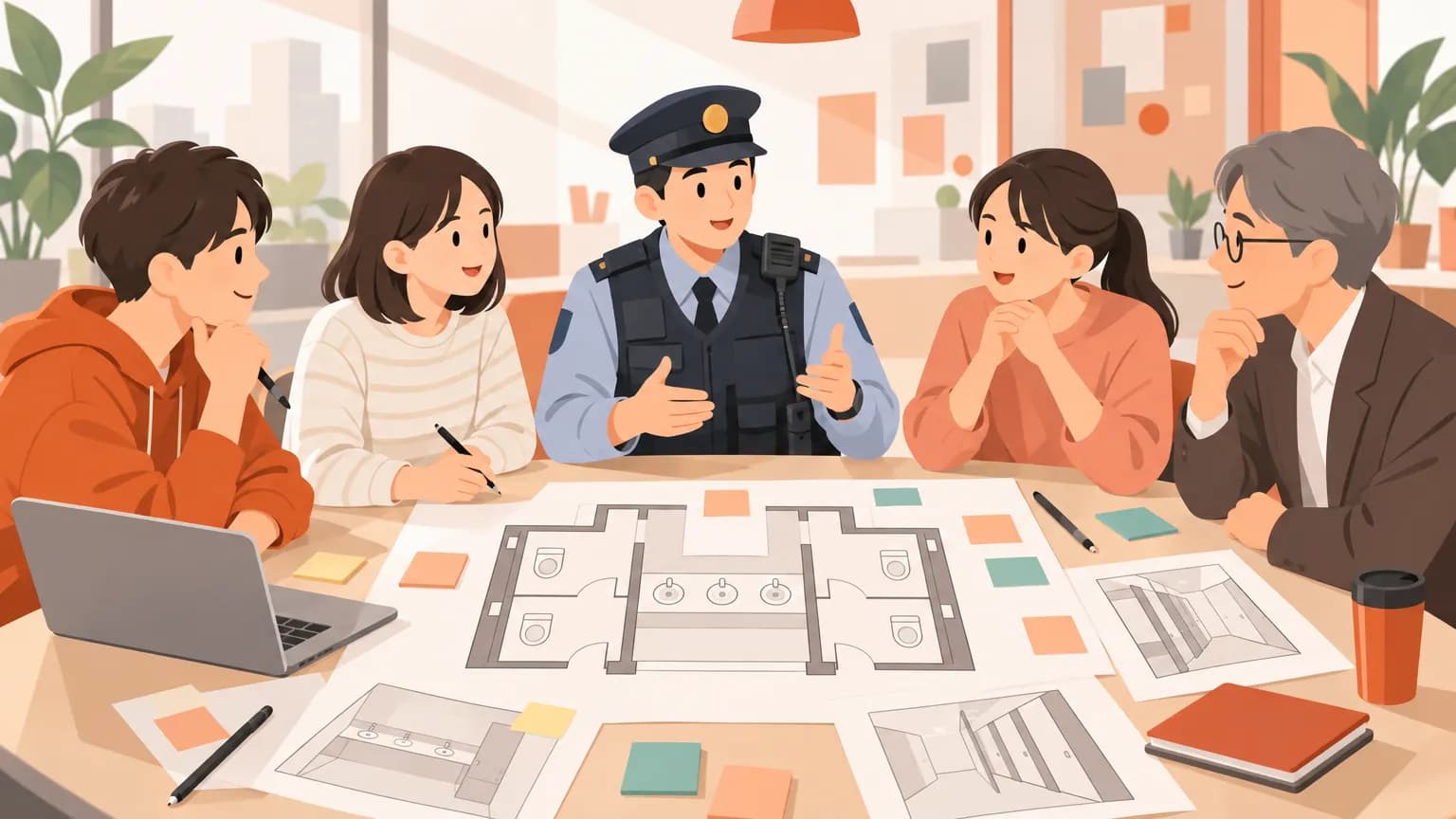 京都産業大の学生が府警と盗撮防止策 商業施設の個室トイレで今秋実装へ
