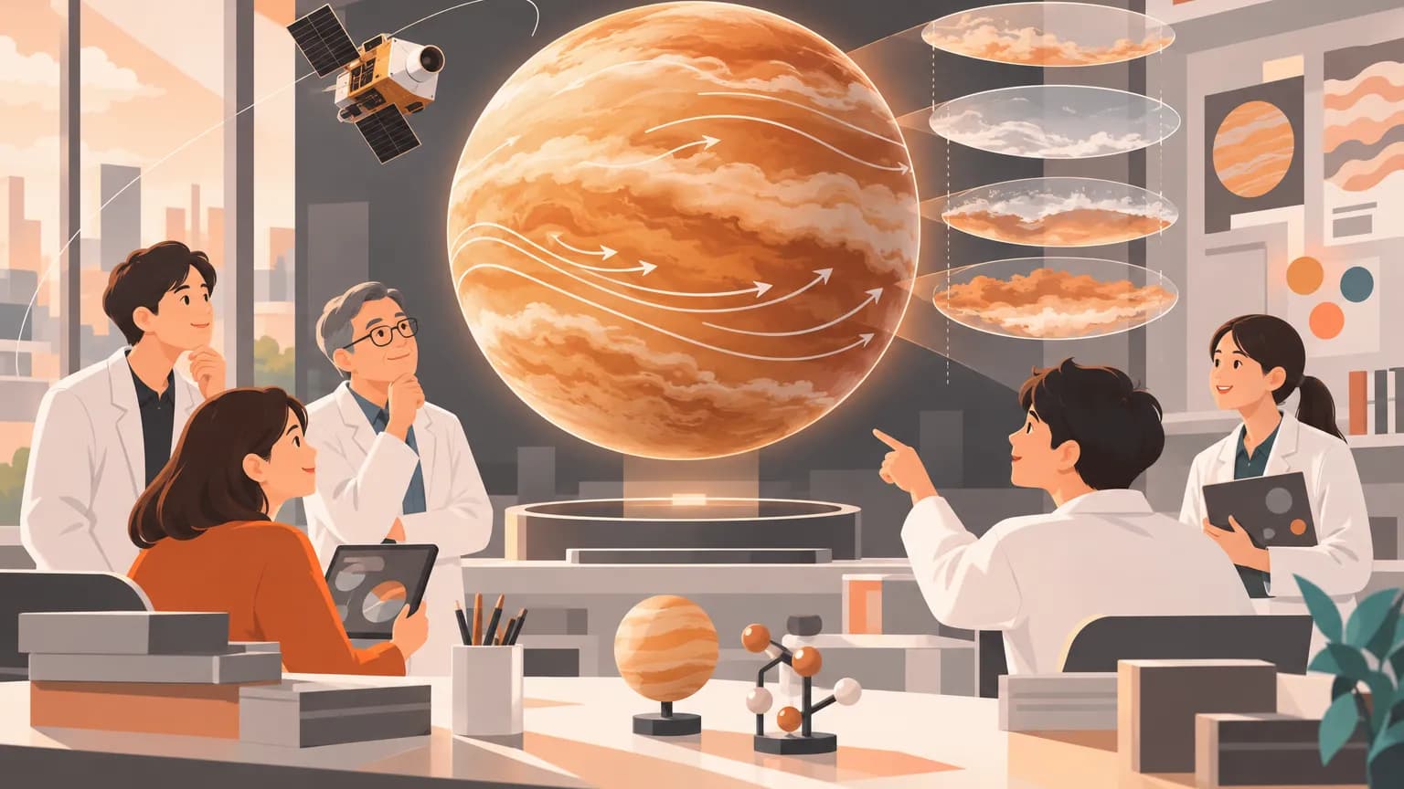 京都産業大学など、金星の風の長期変動を再現 観測のない高度も推定