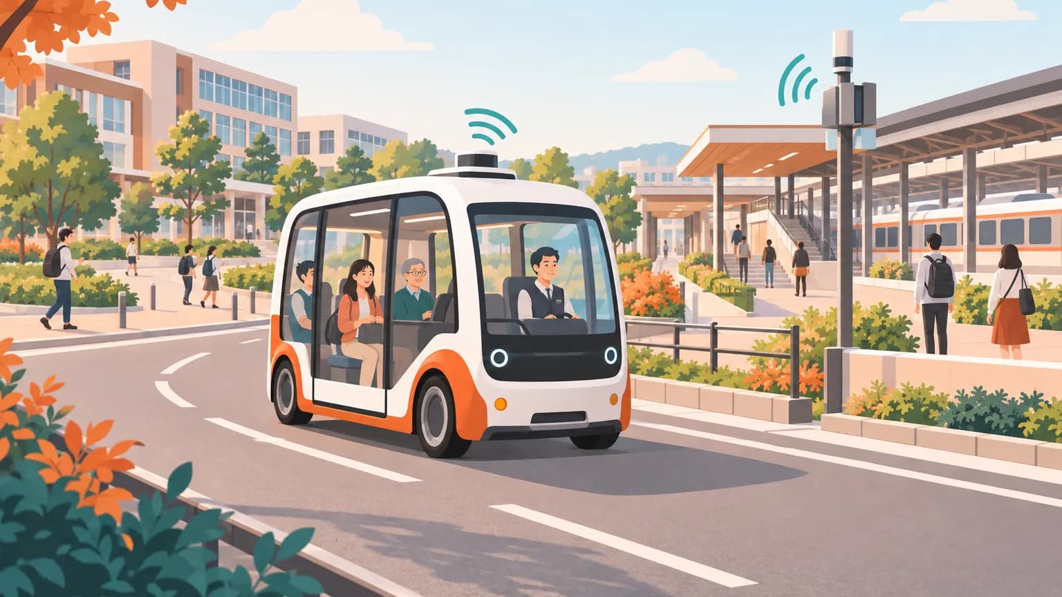 NTT西日本、三豊市で自動運転バス実証へ 駅など結ぶルートを拡大