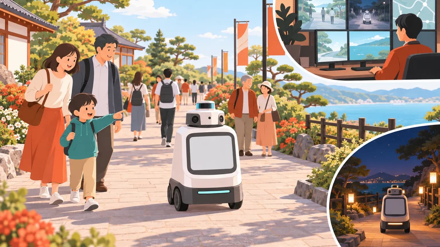 パナソニック ホールディングス、淡路島で案内・見回りロボット実証へ