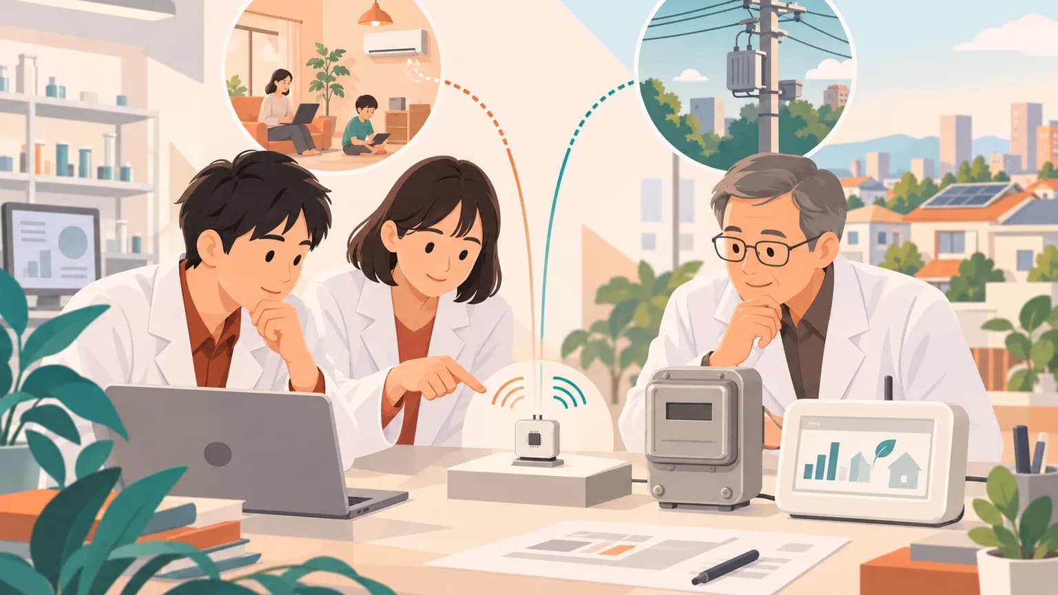 京都大学、Wi-SUN両規格を無線機1台で同時動作 電力計の小型化へ